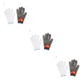 thumbnail image 2 of tamizeot Single Universal Safety Gloves Scratch-Proof Stainless Steel Mesh Wire Plus PE Steel Ring Rustproof Work Mittens Red L 3Set, 2 of 6