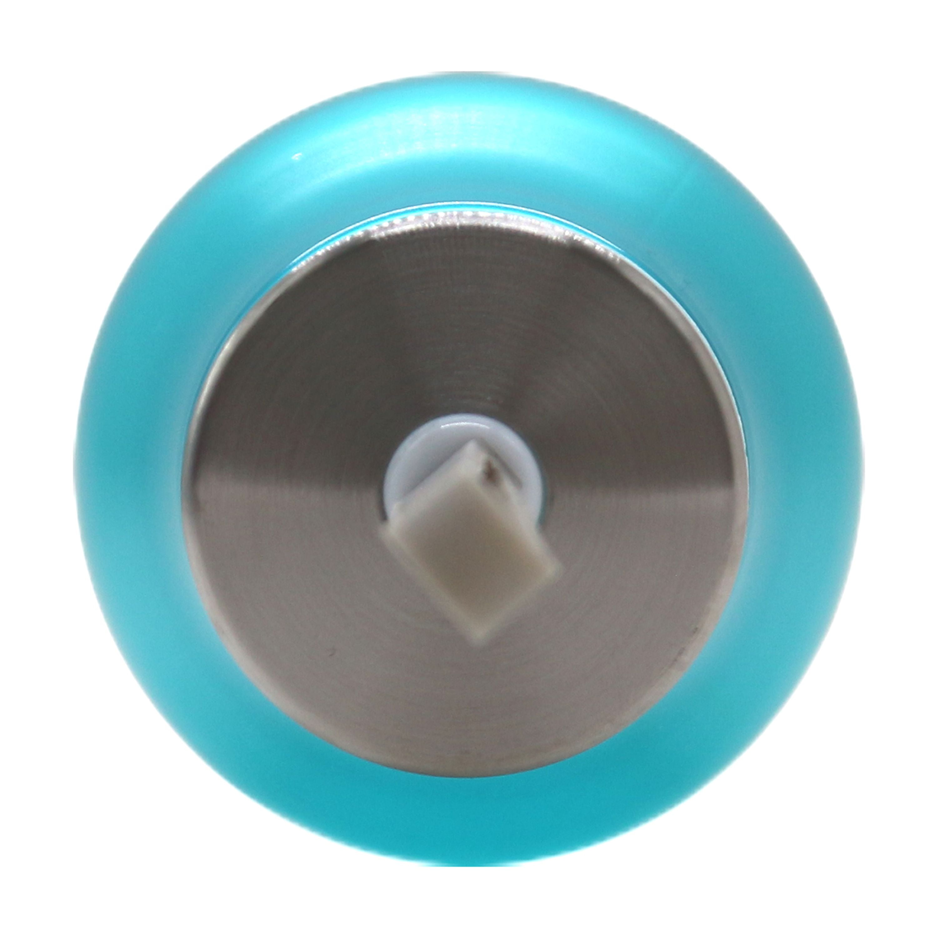 (5 pack) Mainstays 20oz Plastic Water Bottle with Stainless Steel Screw Cap Lid with Strap, Blue