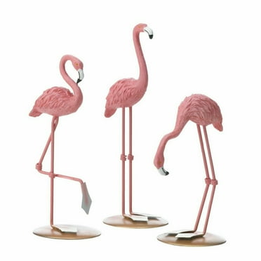 Home Decorative Outdoor Tabletop Flamingo Trio - Pink