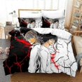 thumbnail image 1 of F1448 Bed Sheets Ed Death Note Bedding Sets Exquisite Bed Supplies Set Duvet Cover Bed Comforter Set Luxury Birthday Giftbed Sheets Rt1448, 1 of 5
