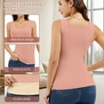 thumbnail image 3 of MISS MOLY Women's Fleece Lined Thermals Underwear Tops Base Layer Tank Top Vest for Cold Weather 2 Pack, 3 of 6