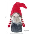 thumbnail image 2 of Christmas Peppermint Gnome Sitter 20", 2 of 3