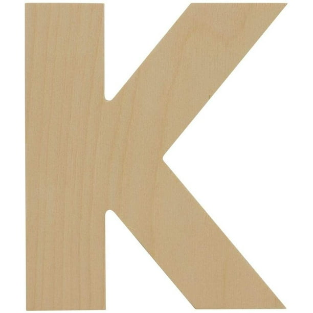 Wooden Letters K Unfinished 8 Decorative Alphabets Craft Monogram For Wedding Parties And Home Decor With Tool Free Adhesive Foam Squares For Hanging Pack Of 3 By Woodpeckers Walmart Com Walmart Com