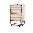 thumbnail image 2 of Linon Luxor Metal Folding Bed with Memory Foam Mattress in Beige, 2 of 23