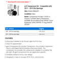 thumbnail image 2 of A/C Compressor Kit - Compatible with 2011 - 2013 Kia Sportage 2012, 2 of 2