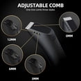 thumbnail image 4 of LARGNER Men's Body Hair Trimmer & Groin Shaver, Skin-Safe Ceramic Blade Manscaping Clipper for Home, IPX5 Waterproof, LED Display & Dock, Black, 4 of 8