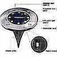 thumbnail image 3 of 4 Pack 4/8 Led Round Solar Ed Solar S For En, Yard, Driveway, , , 8 Led, 3 of 3