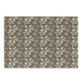 thumbnail image 1 of Floral Cutting Board, Shabby Form Blossoms over Abstract Pastel Striped Background, Decorative Tempered Glass Cutting and Serving Board, Small Size, Warm Taupe Pale Pink, by Ambesonne, 1 of 1