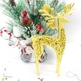 thumbnail image 5 of OAVQHLG3B Christmas Deer Hanging Ornaments, Glitter Deer Figurines Pendants Elk for Christmas Tree Decorations Xmas Holiday Party Supplies, 5 of 6