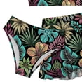 thumbnail image 4 of PEASKJP Baby Girl Swimsuit Girls' Willow V Neck Bikini Beach Sport 3 Piece Swimsuits Black Size 12-13 Years, 4 of 4