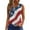 White, variant on Qetyuw 4th of July Tank Tops for Women Plus Size Patriotic American Flag Print Tshirts Loose Fit Sleeveless T-shirts Cami Athletic V Neck Tanks Summer Tops for Women 2024