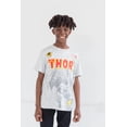 thumbnail image 2 of Marvel Avengers Iron Man Thor Black Panther Toddler Boys 3 Pack Athletic T-Shirts Toddler to Big Kid, 2 of 5
