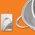 thumbnail image 2 of mmirethe Stainless Steel Sink Dish Drying Rack Organizer Drain Sink Plastic Basket Silver 8.86 Inch 1Set, 2 of 6
