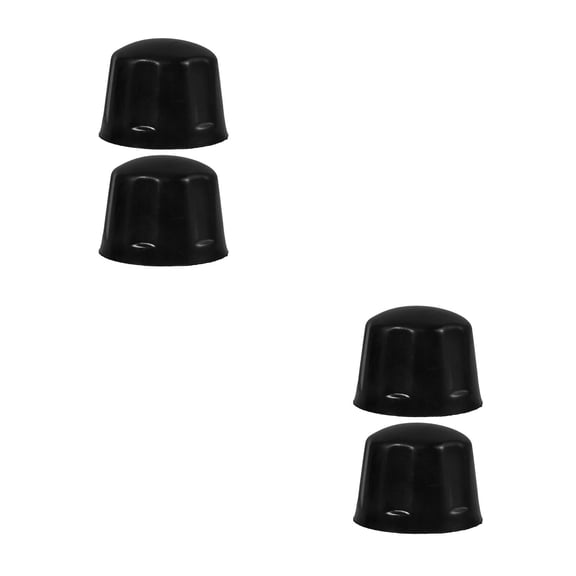 FRCOLOR 4 pcs  Atv Wheel Hub Rubber Caps For 110-250cc Replacement Tire Wheel Hub Cap Accessory For Trailers Golf Carts And Go-Karts