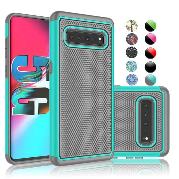 Samsung Galaxy S10 5g Case Galaxy S10 5g Phone Case Njjex Shock Absorption Dual Layer Hybrid Armor Defender Protective Case Cover For Smamsung Galaxy S10 5g 6 7 2019 Turquoise Walmart Com