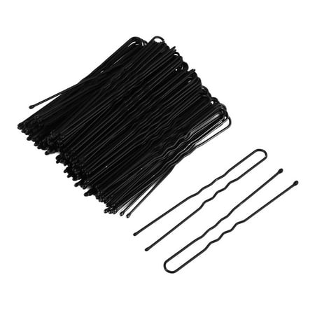 100pcs Woman Metal French Hair Barrette U Shaped Clips Single