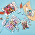 thumbnail image 6 of 100 Pcs Transparent Zip Lock Mylar Bags Plastic Laser Bags Resealable Smell Proof Bags for Food Beads Jewelry Storage (10x7cm), 6 of 9