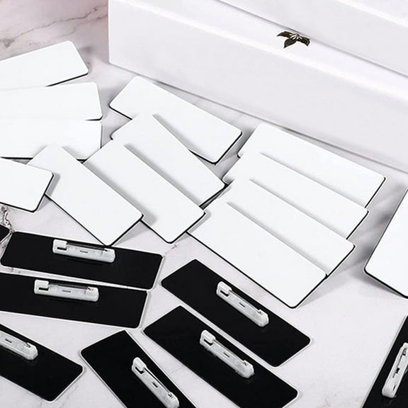 HOMEMAXS  16 Pcs Reusable Name Tags for Work Office Student