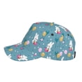 thumbnail image 5 of Kdxio Unisex Rabbit And Balloon Pattern Baseball Cap Unisex Washed Classic Adjustable Hat, 5 of 8