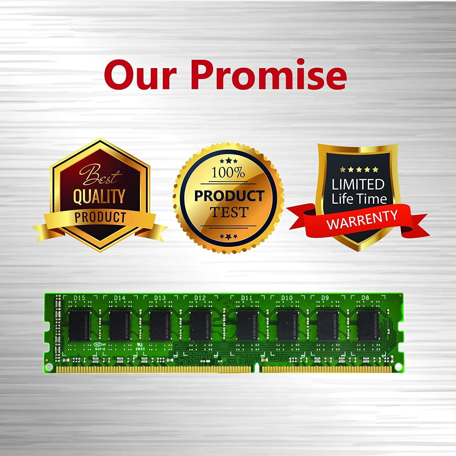 Gigastone DDR3 8GB 1600MHz PC3-12800 CL11 1.5V UDIMM 240 Pin Unbuffered Non ECC for PC Computer Desktop