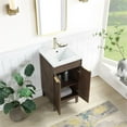 thumbnail image 5 of Palos 18" Single Bath Vanity in Spruce Antique Brown with White Ceramic Basin, 5 of 15