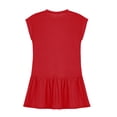 thumbnail image 4 of Niña Vestido de Primavera Estiramiento Suave Cómodo Casual Vestidos Sueltos para 5-14 Años Vestido de Verano de Manga Corta, 4 of 8