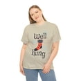 thumbnail image 4 of Well Hung Christmas Festive Holiday Streetwear Unisex Heavy Cotton T-Shirt, 4 of 4