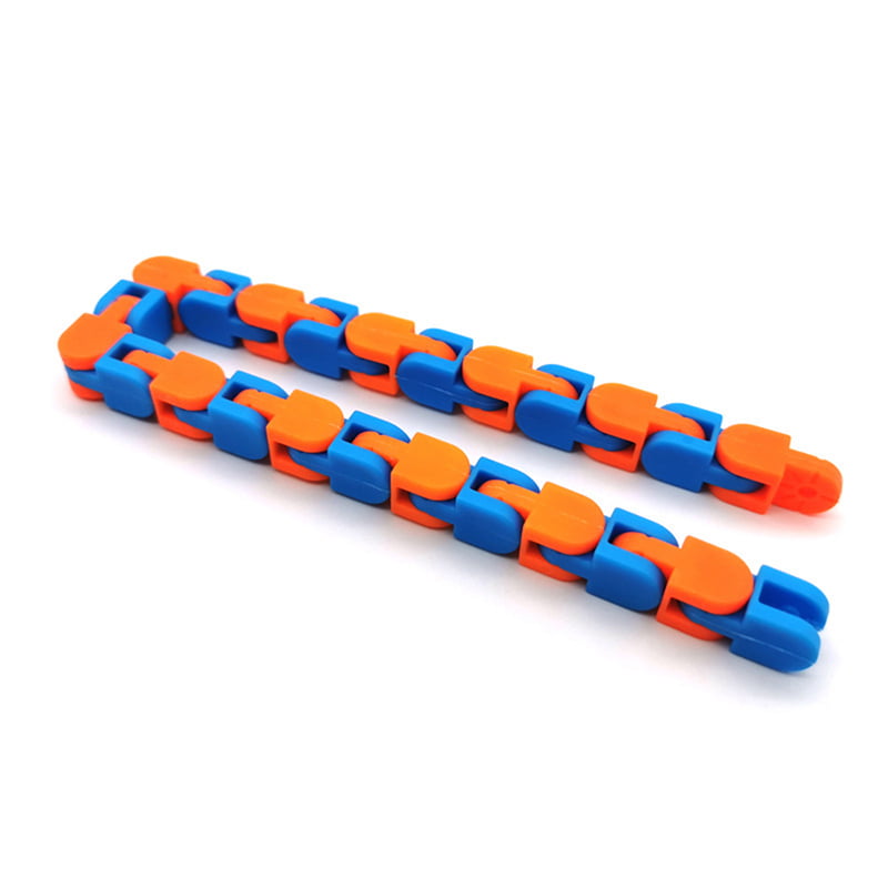 Funny Fidget Chain Anti Stress Toy For Kids Adult Bike Chain Fidget Bracelet Puzzle Educational DIY Toys Random Color