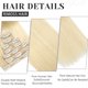 thumbnail image 3 of Extensiones de pelo con clip que quitan pelo humano real, 130 g, 35 cm, 3 of 8