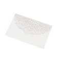 thumbnail image 2 of yeacher Elegant Floral Invitation Set for Weddings & Special Events - 10-Piece Pearl Paper Cards with Intricate Rose Design, Inner Sheets Included, Ice White, 2 of 6