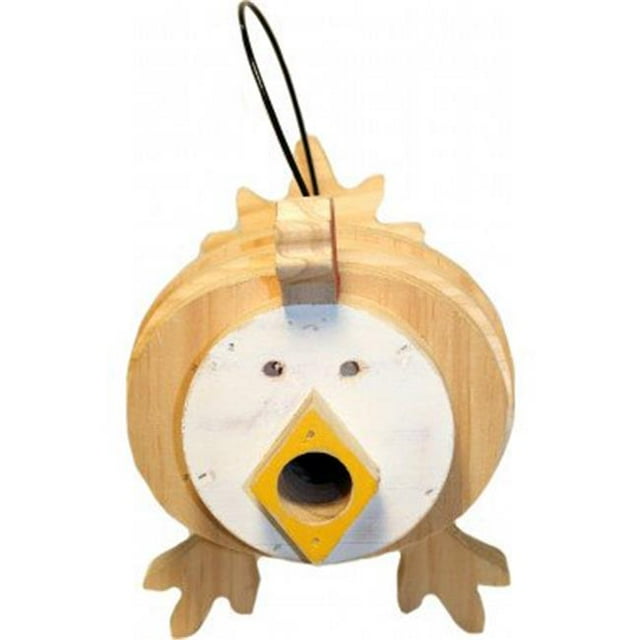 Welliver Outdoors WDSCK Welliver Stacks Chicken Bird House, White & Natural