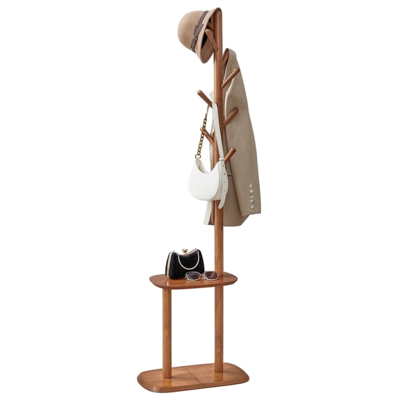 Coat Rack, Freestanding Hall Tree, Coat Rack Stand 67.2-Inch High, 2 Height Options, for Coats, Hats, Bags, Entryway, Home Office