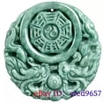 thumbnail image 5 of K-KED Burmese Jade Dragon Pendant Necklace Emerald Green Jadeite Natural Jewelry, 5 of 6