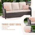 thumbnail image 3 of Ovios 3 Pieces Outdoor Furniture Wicker Patio Sectional Sofa with Side Table, 3 of 6