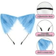 thumbnail image 3 of CuteStreet Furry Cat Ears Headband Handmade Faux Fur Cosplay Costume Party Hairband, 3 of 5