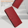 thumbnail image 4 of Allytechgroup Wallet Case for iPhone 16 Pro, PU Leather Flip Stand Case with Credit Card Slot Comfortable Grip Shockproof Full Body Protective Cover for iPhone 16 Pro, Red, 4 of 11