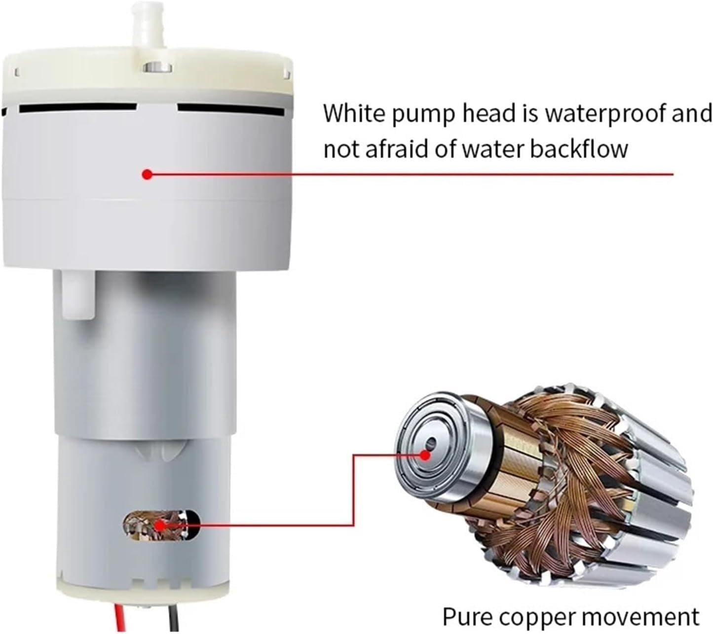Adjustable Speed Aquarium Air Pump, DC 12V Air Pump, Suitable for Indoor and Outdoor Fish