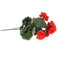 thumbnail image 4 of Chendee Bunch Artificial Geranium Red Pink Flowers Plant Artificial Flower Home Decor,Red, 4 of 9