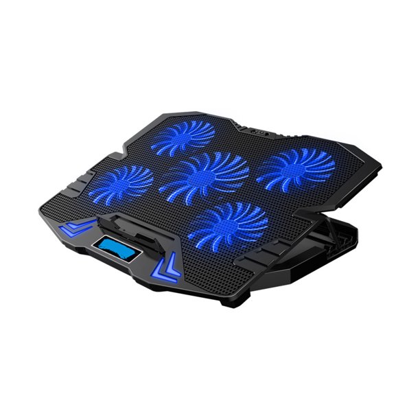 LIWEN K5 Laptop Cooling Pad Five Fans Comfort Angle Dual USB Ports