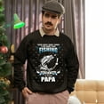 thumbnail image 5 of Christmas Sweatshirt, Papa's Fishing Sweatshirt, Love Fishing & Being Papa Gift for Grandpas & Dads, Unique Fisherman Sweater, 5 of 5