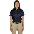 thumbnail image 3 of Harriton Chemise à Manches Courtes en Sergé pour Femmes Easy BlendTM avec Libération de Taches, 3 of 4