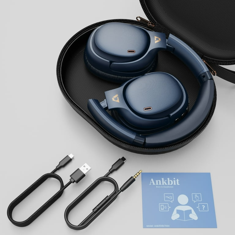 Ankbit E700 Active Noise Cancelling Headphones with LDAC, 60H Playtime Wireless Bluetooth Headphone Ankbit E700 Active Noise Cancelling Headphones with LDAC, 60H Playtime Wireless Bluetooth Headphone