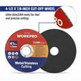 thumbnail image 4 of FABLE- 10-Packs Cut Off Wheels 4-1/2" Metal Stainless Steel Angle Grinder Cutting Discs, 4 of 5