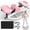PINK, variant on Fahuac Lateral Stepper Machine for Exercise-Rocking Stepper Machine with Resistance Bands & Anti-Slip Mat and LCD Monitor, Professional Stair Stepper for Home Workout