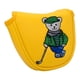 thumbnail image 1 of Funda protectora para cabeza de putter de mazo de golf, funda de PU, funda moderna para palos de golf Amarillo, 1 of 9