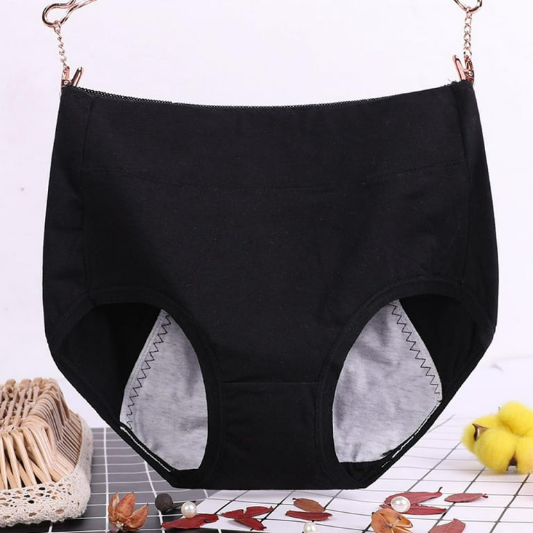 Womens Underwear,Cotton Mid Waist No Muffin Top Full Coverage Brief Ladies  Panties Lingerie Undergarments for Women 