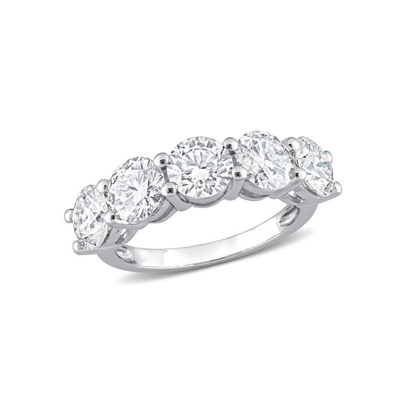 Everly Women's Moissanite 10k White Gold Ring