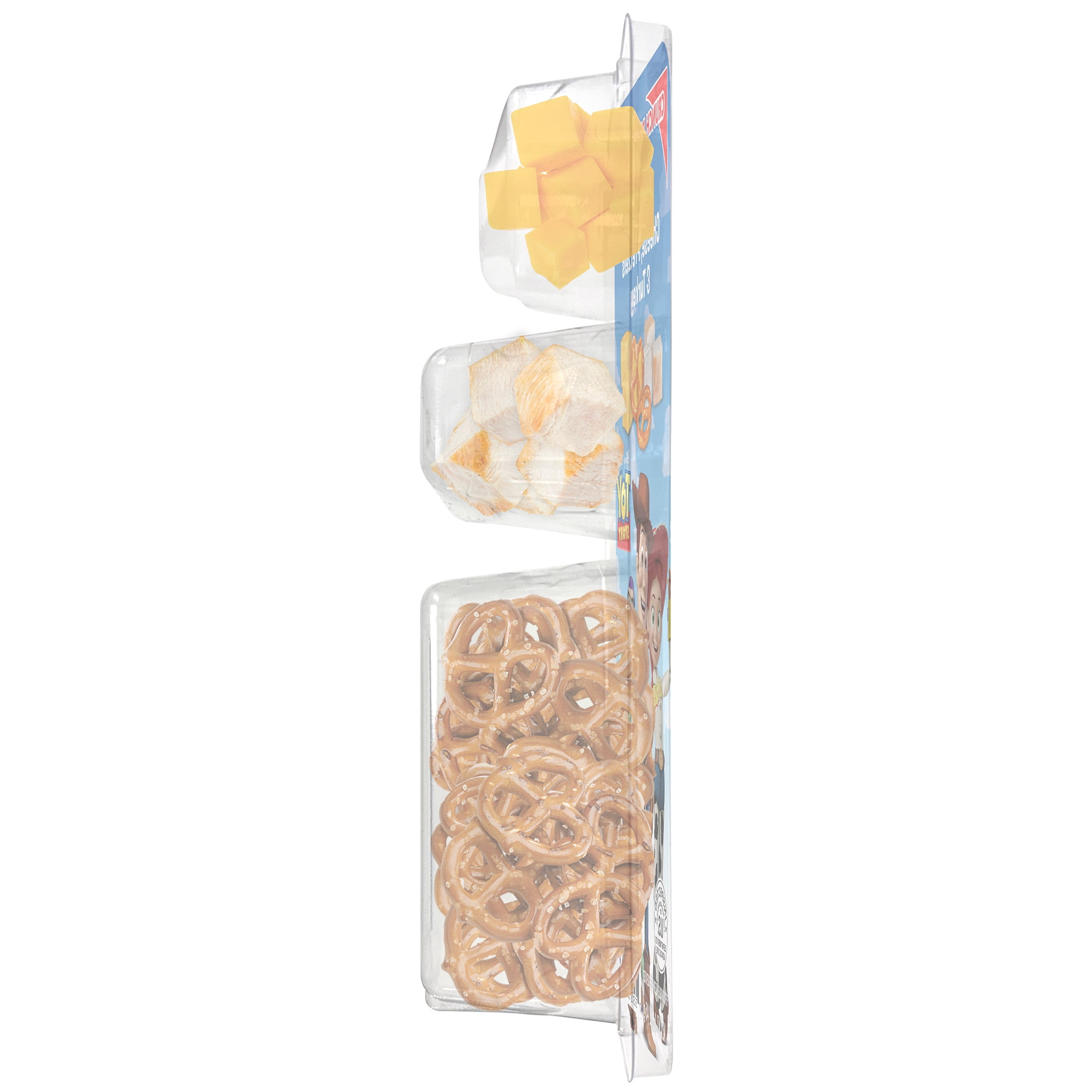 Crunch Pak Featuring Toy Story with Turkey, Cheddar Cheese, and Pretzels 1.6oz Snack Tray