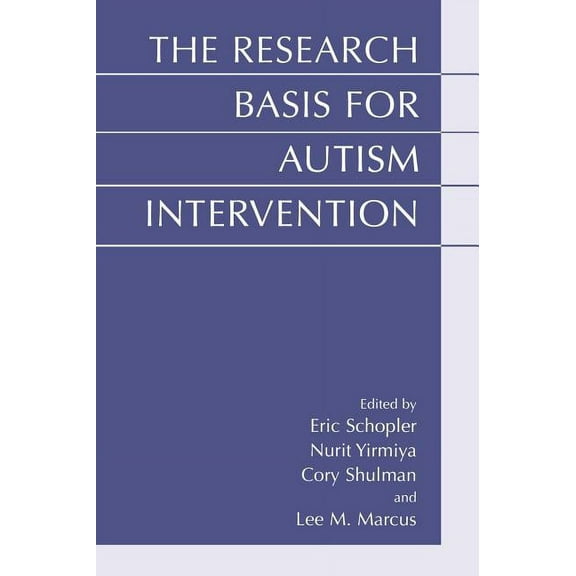 The Research Basis for Autism Intervention, (Hardcover)