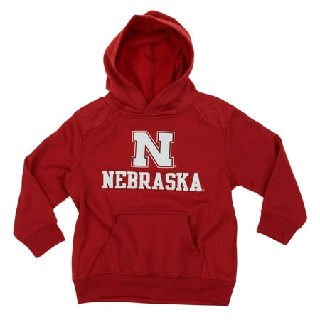 NCAA Kids Nebraska Cornhuskers Performance Hoodie, Red